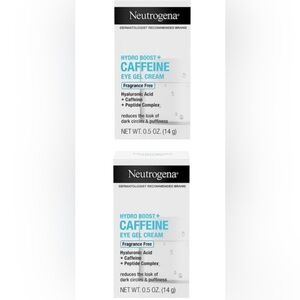 *SET OF 2* Neutrogena Hydro Boost+ Caffeine Eye Gel Cream 0.5oz each NIB
